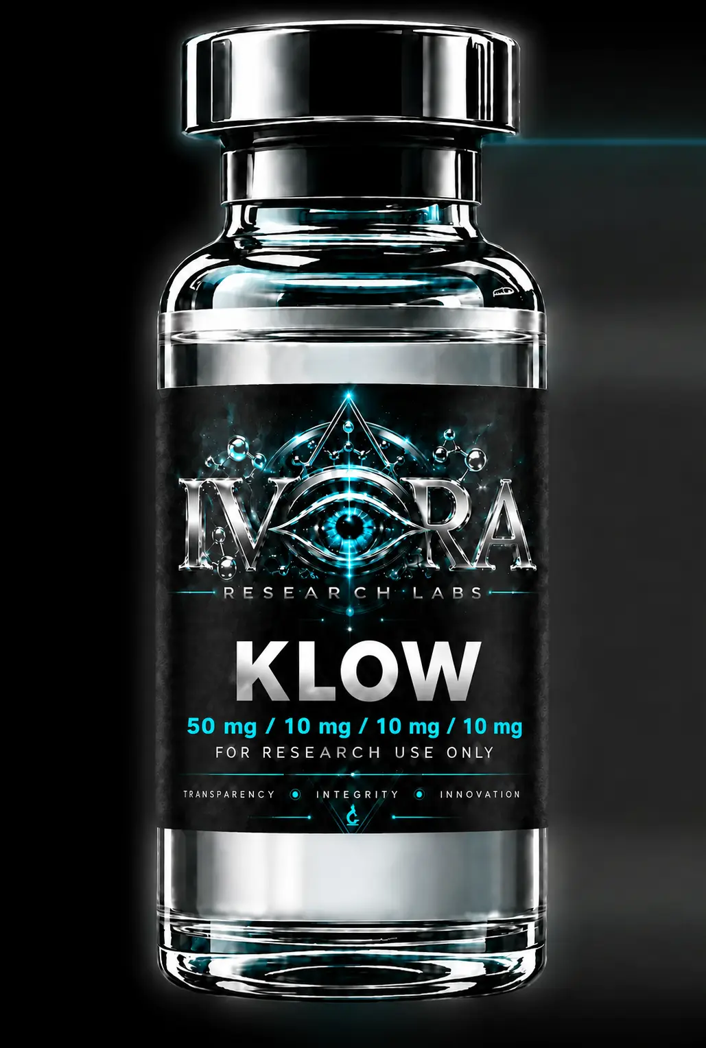 KLOW 50 mg / 10 mg / 10 mg / 10 mg research vial